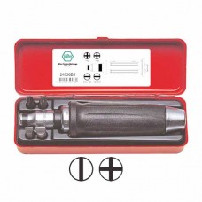 Wiha 1/2'' Hand Impact Screwdriver Set with 5/16'' Bits and Bit Holder - 6 pcs - 32573